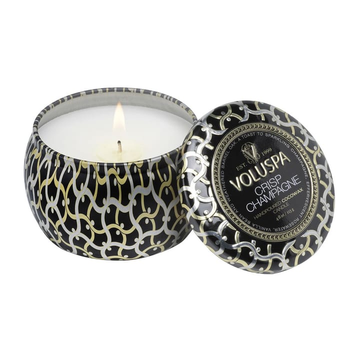 Maison Noir Mini Tin アロマキャンドル 25時間, Crisp Champagne Voluspa | ボルスパ