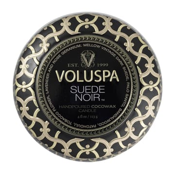 Maison Noir Mini Tin アロマキャンドル 25時間 - Suede Noir - Voluspa | ボルスパ