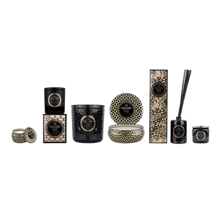 Maison Noir Mini Tin アロマキャンドル 25時間, Suede Noir Voluspa | ボルスパ