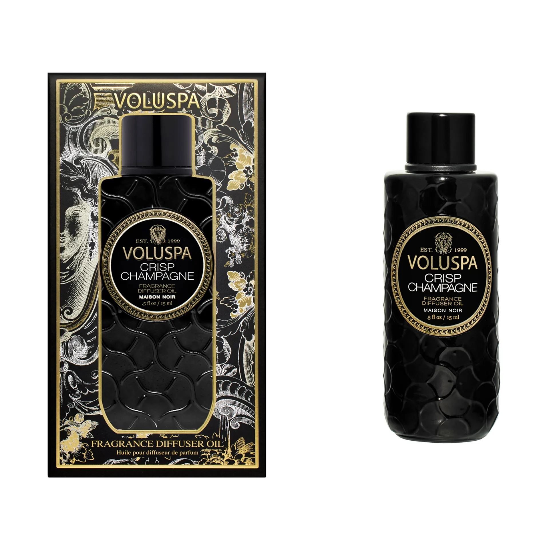 Maison Noir Ultrasonic ディフューザーオイル 15 ml, Crisp Champagne Voluspa | ボルスパ
