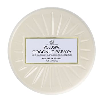 Vermeil Mini Tin アロマキャンドル 25時間 - Coconut Papaya - Voluspa | ボルスパ