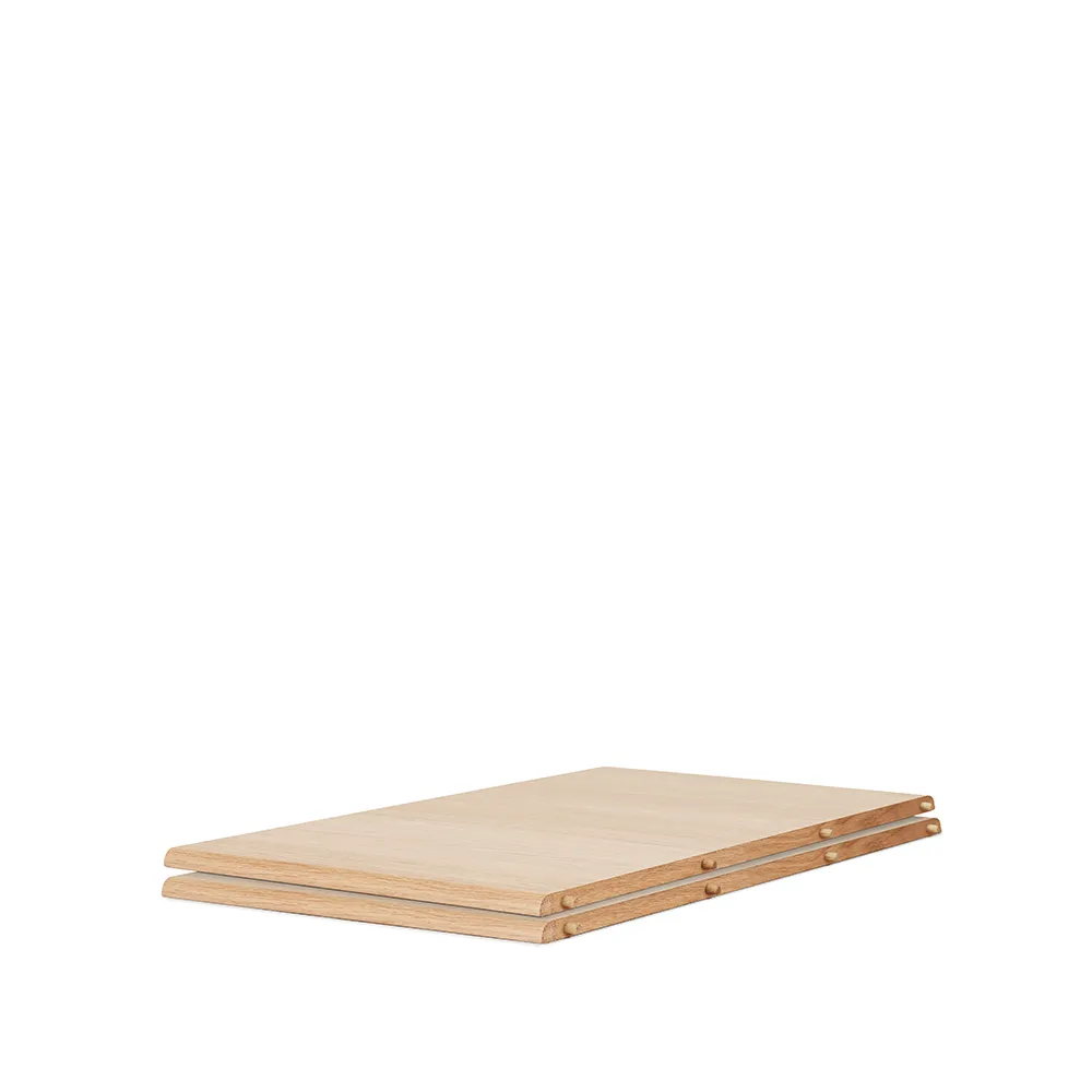 Evermore テーブル インサート, White oiled oak, l160, 2 pcs Warm Nordic