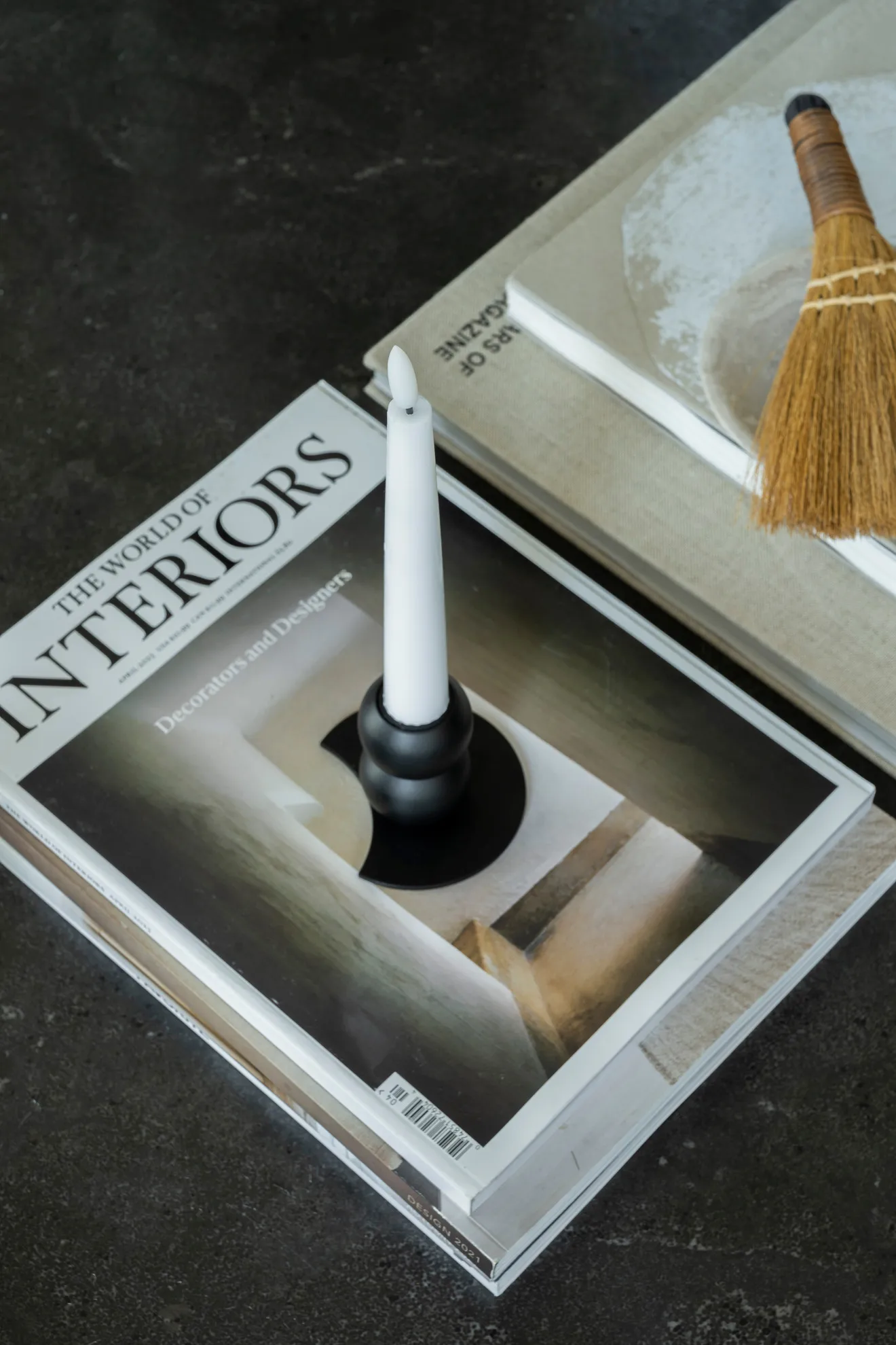 Lykke combinable キャンドルスティック incl. 5ピース入り LEDライト, Black Watt & Veke | ワット & ヴェケ