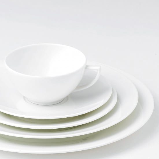 ホワイト ストラータ プレート, Ø 27 cm Wedgwood | ウェッジウッド