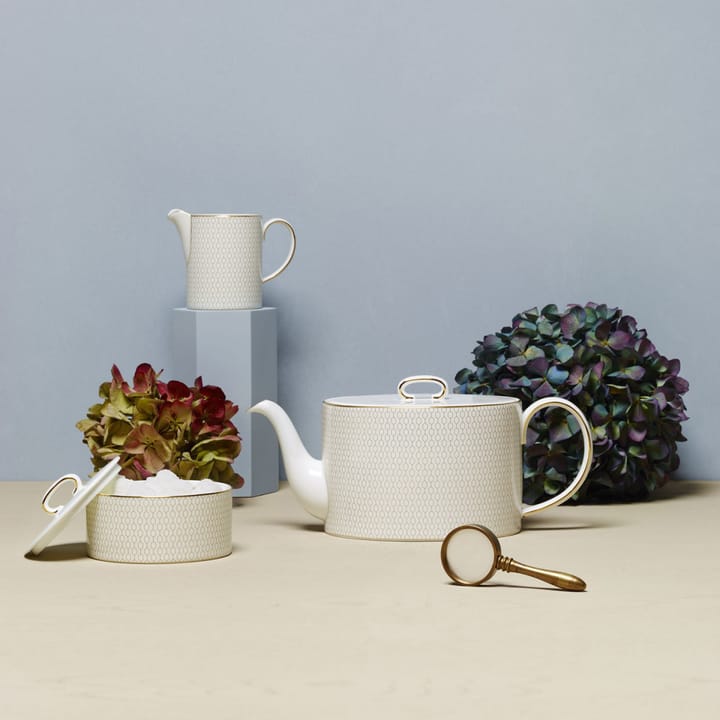 Arris シュガーボウル and ミルクピッチャー, white Wedgwood | ウェッジウッド