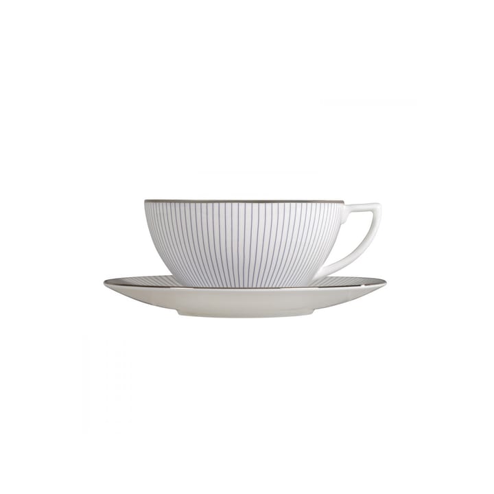Pinstripe ティー ソ��ーサー to ラージ カップ - white - Wedgwood | ウェッジウッド