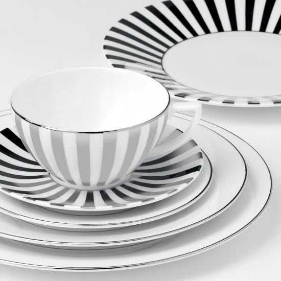 Platinum プレート ストライプ - Ø 23 cm - Wedgwood | ウェッジウッド