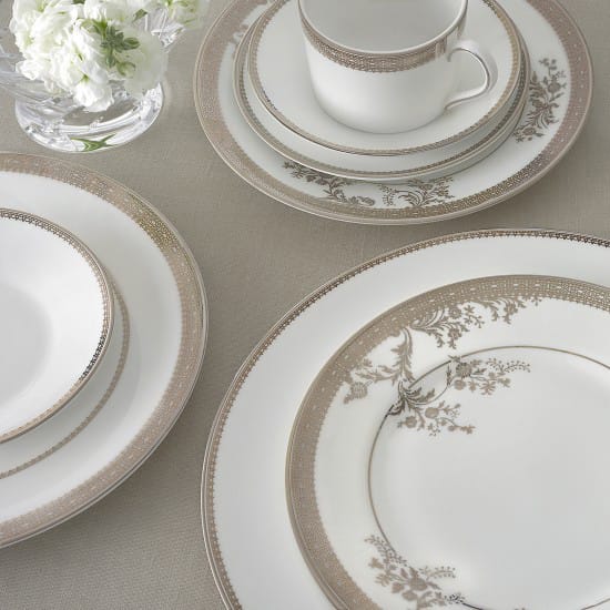 Vera Wang Lace ゴールド ディーププレート, Ø 23 cm Wedgwood | ウェッジウッド