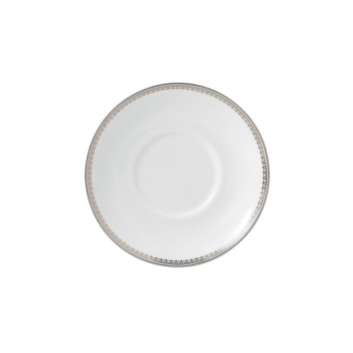 Vera Wang Lace Platinum ソーサー エスプレッソマグ用 - white - Wedgwood | ウェッジウッド