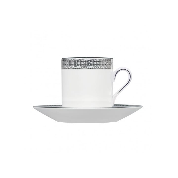 Vera Wang Lace Platinum ソーサー エスプレッソマグ用 - white - Wedgwood | ウェッジウッド
