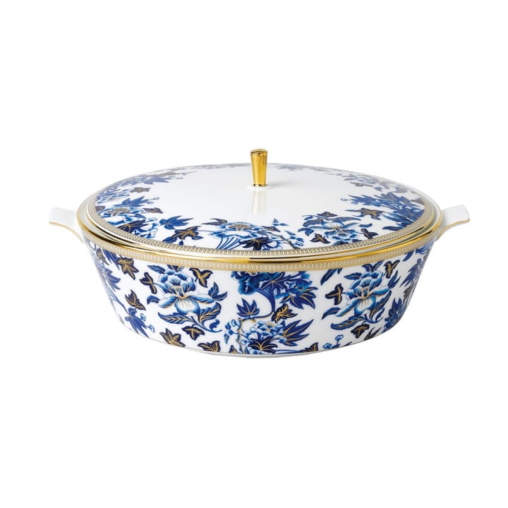 ハイビスカスサービングボウル 蓋付き - white-blue - Wedgwood | ウェッジウッド