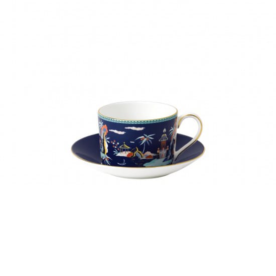 Wonderlust カップ ソーサー付き - blue pagoda - Wedgwood | ウェッジウッド