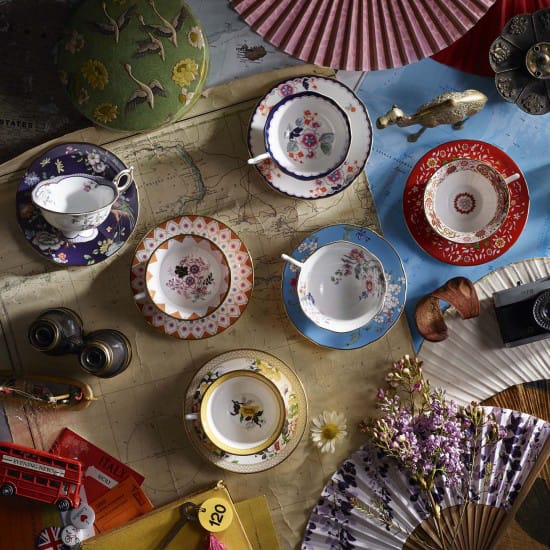 Wonderlust スモール ティーカップ ソーサー付き, jasmine bloom Wedgwood | ウェッジウッド