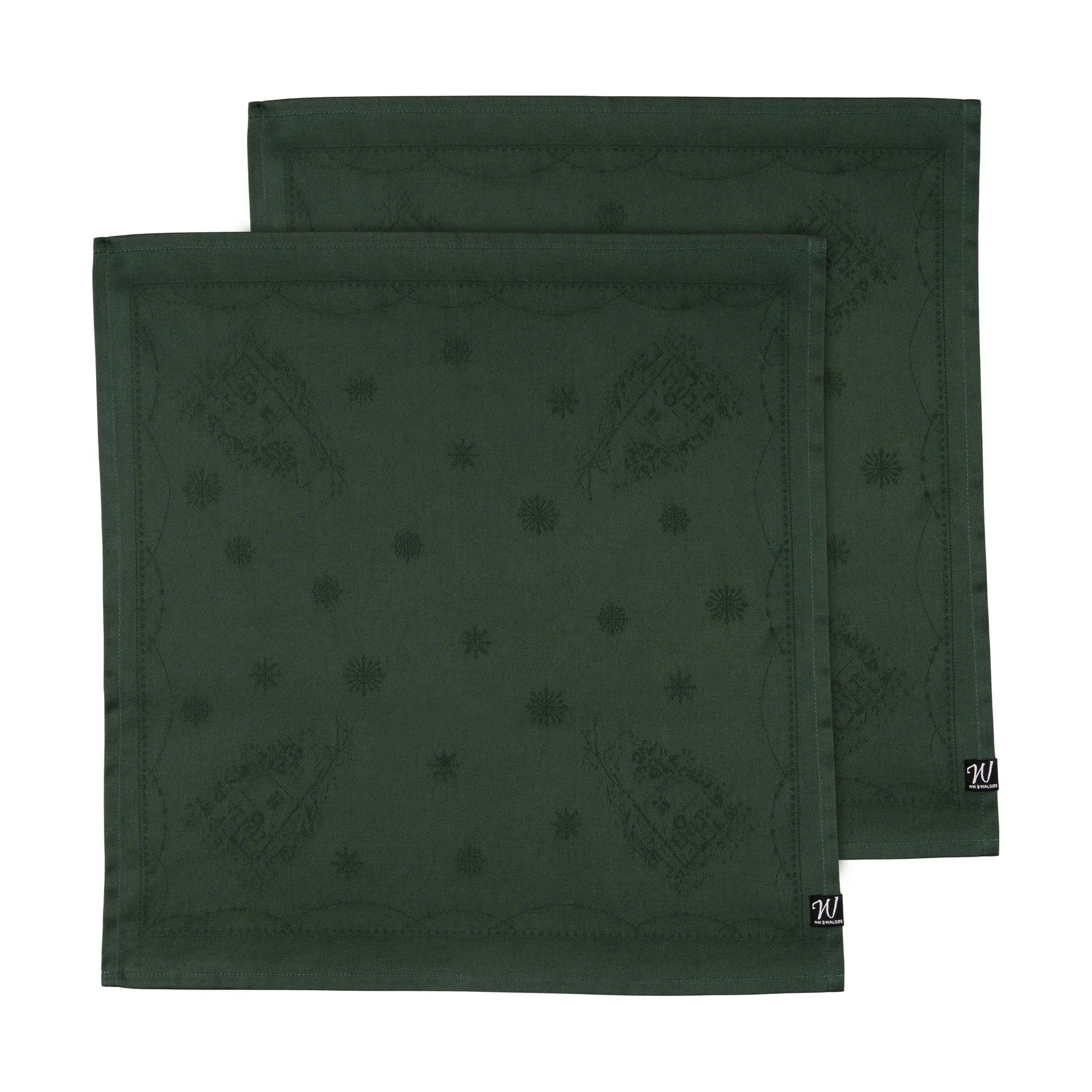 クリスマスモーニング ファブリックナプキン 45x45 cm 2枚, Green Wik & Walsøe | ウィック & ワルソー