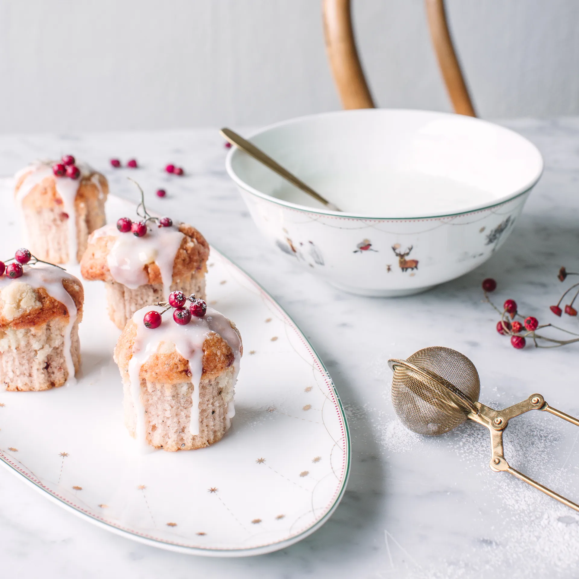 Julemorgen サービング プレート オーバル, 41 cm Wik & Walsøe | ウィック & ワルソー