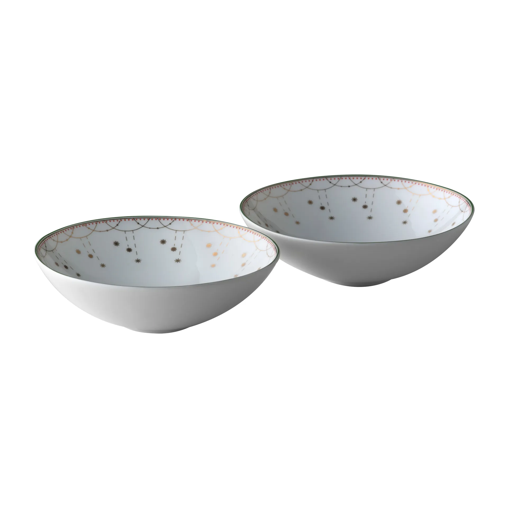 Julemorgen Garland スモールボウル 2パック 12 cm, White Wik & Walsøe | ウィック & ワルソー