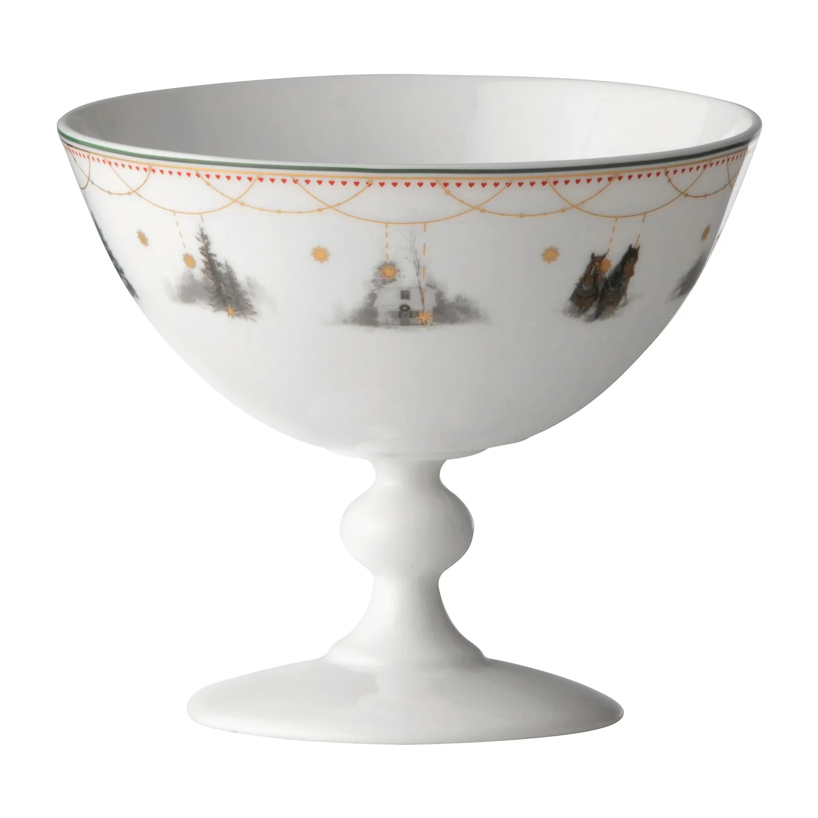 Julemorgen Story ボウル 脚付き, Ø13 cm Wik & Walsøe | ウィック & ワルソー