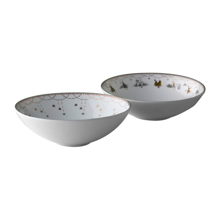 Julemorgen Story & Girlander スモールボウル 2個セット - 12 cm - Wik & Walsøe | ウィック & ワルソー