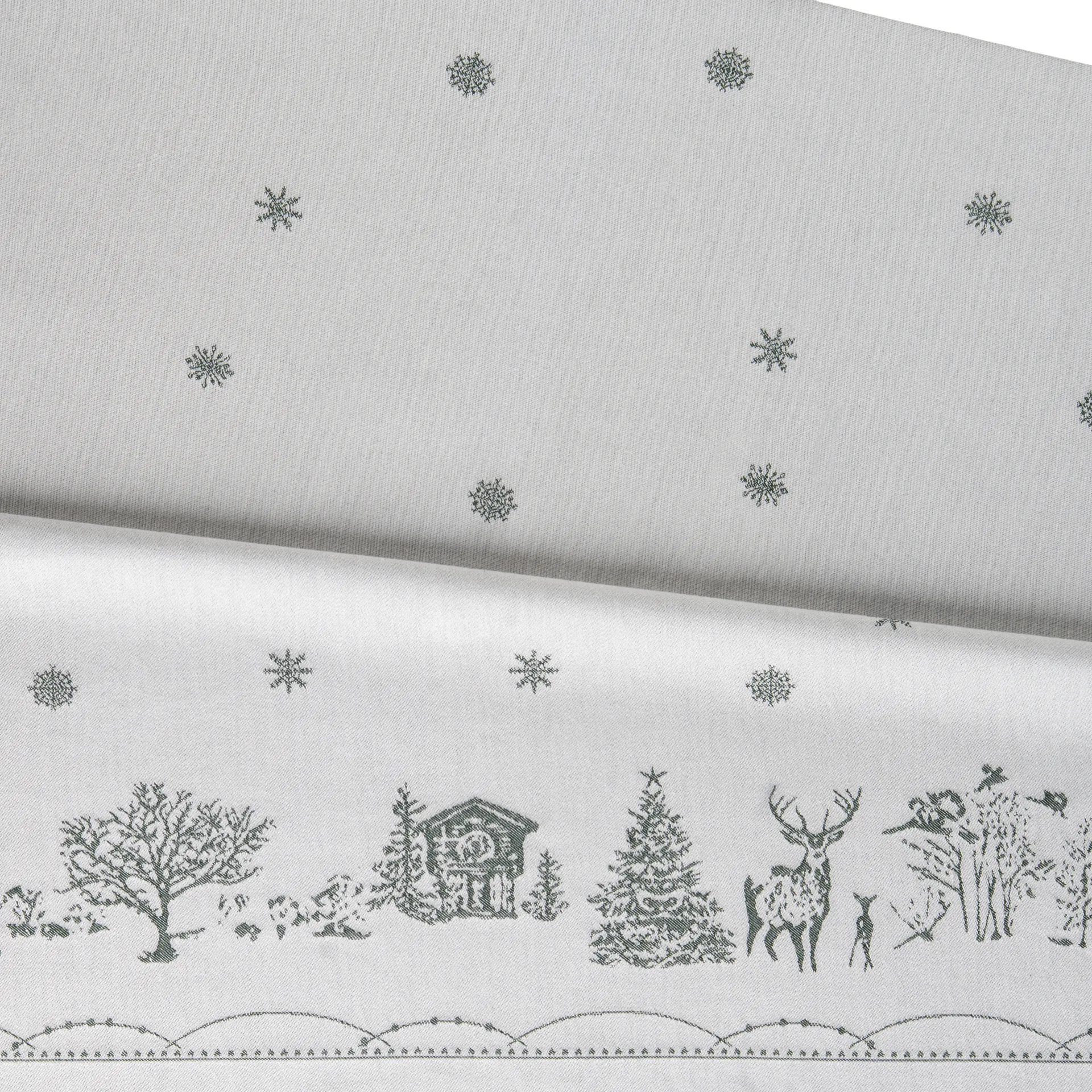 Julemorgen テーブルクロス, White-green, 140x240 cm Wik & Walsøe | ウィック & ワルソー