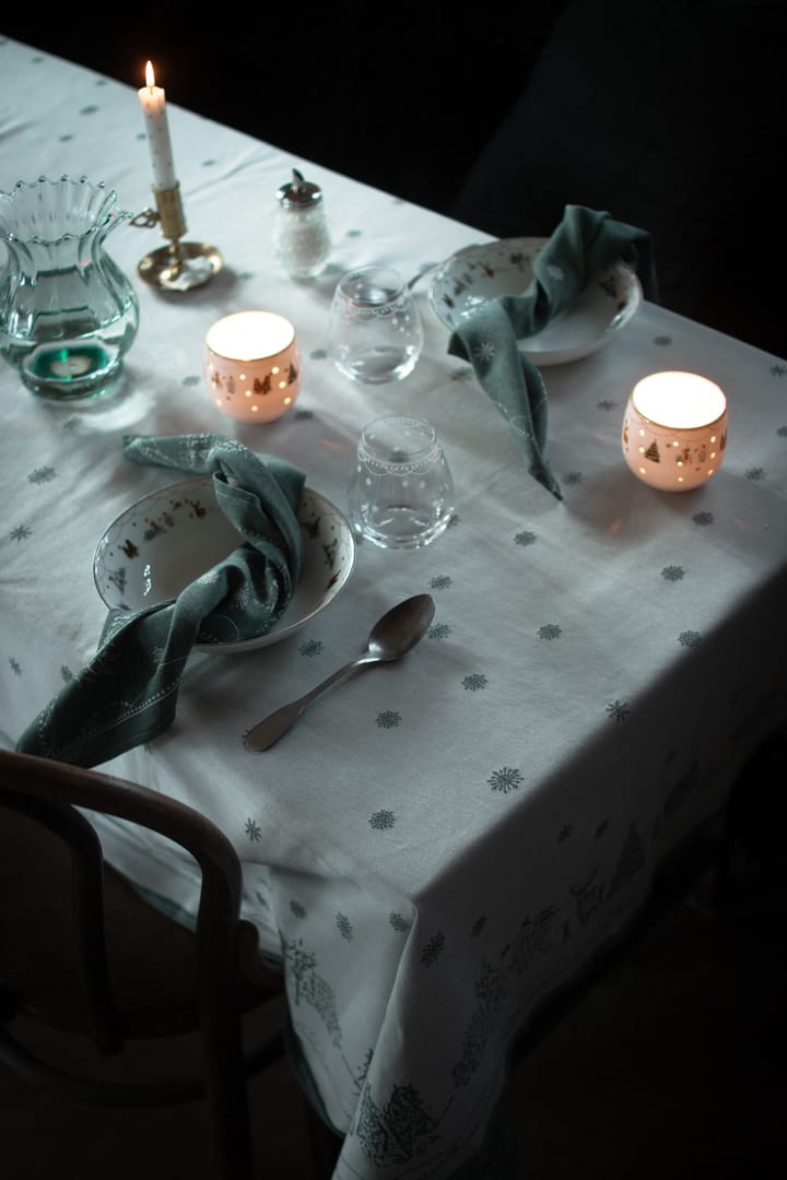 Julemorgen テーブルクロス, White-green, 140x240 cm Wik & Walsøe | ウィック & ワルソー
