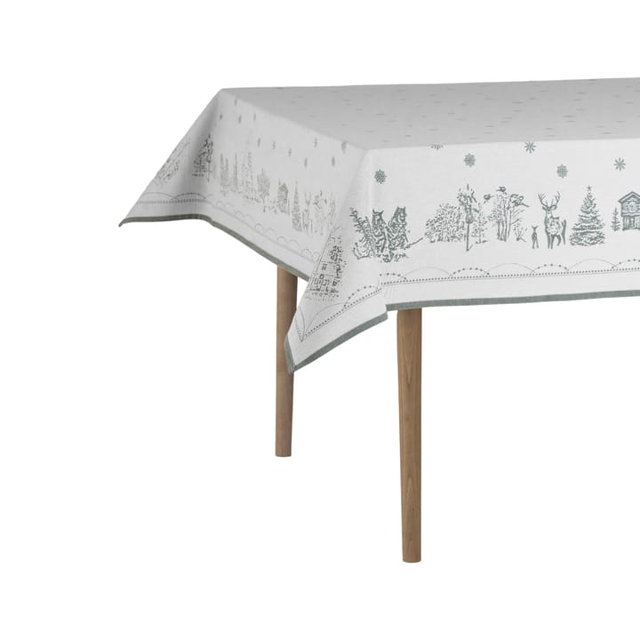 Julemorgen テーブルクロス, White-green, 140x340 cm Wik & Walsøe | ウィック & ワルソー