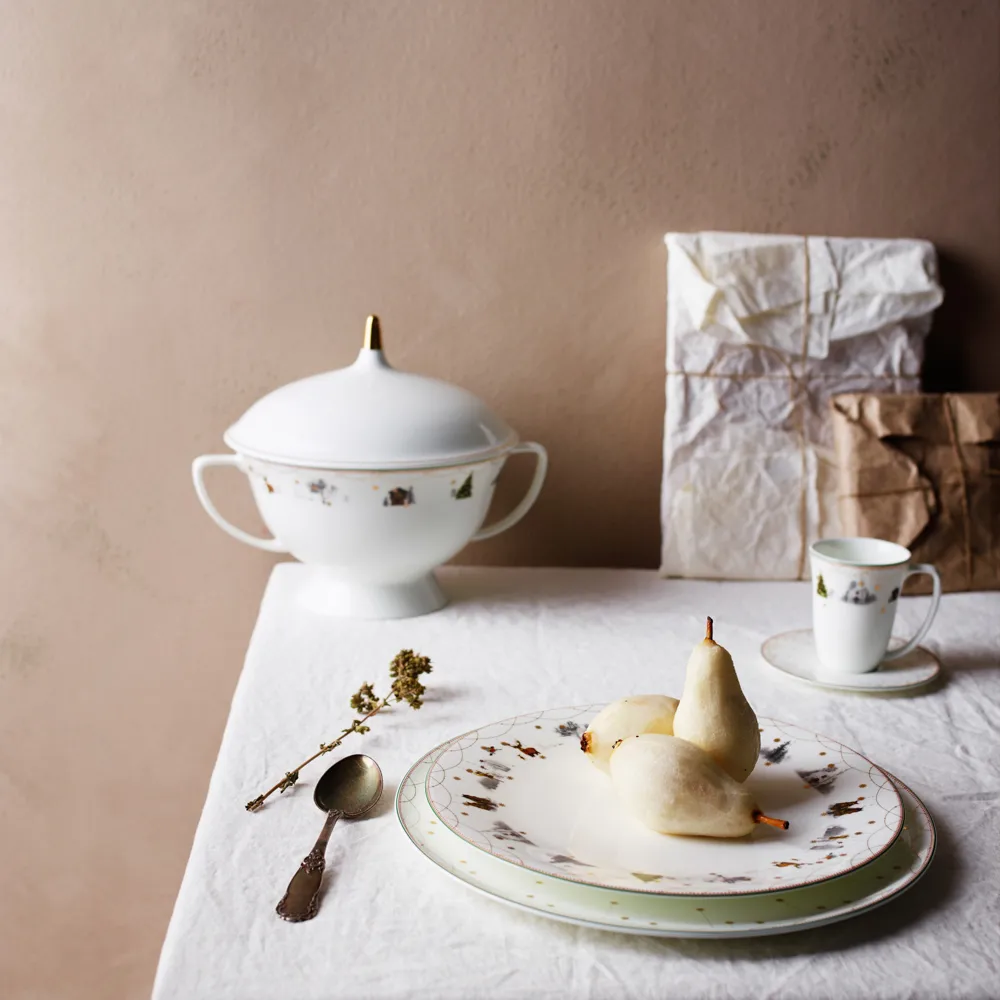 Julemorgen サービングボウル, white Wik & Walsøe | ウィック & ワルソー