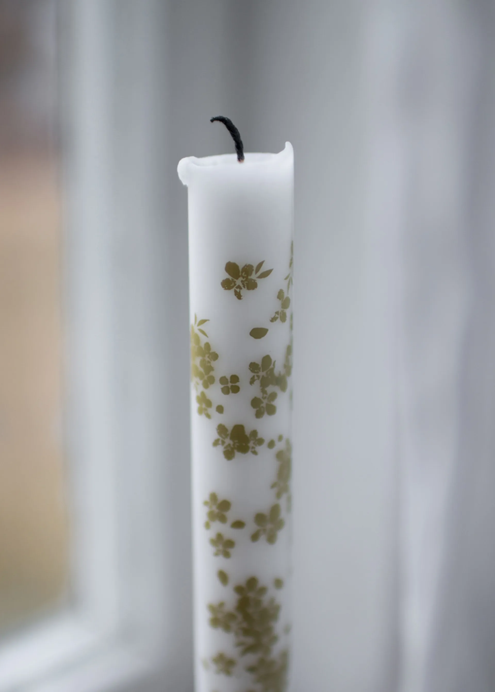 Slåpeblom テーパードキャンドル 2本セット, Green Wik & Walsøe | ウィック & ワルソー