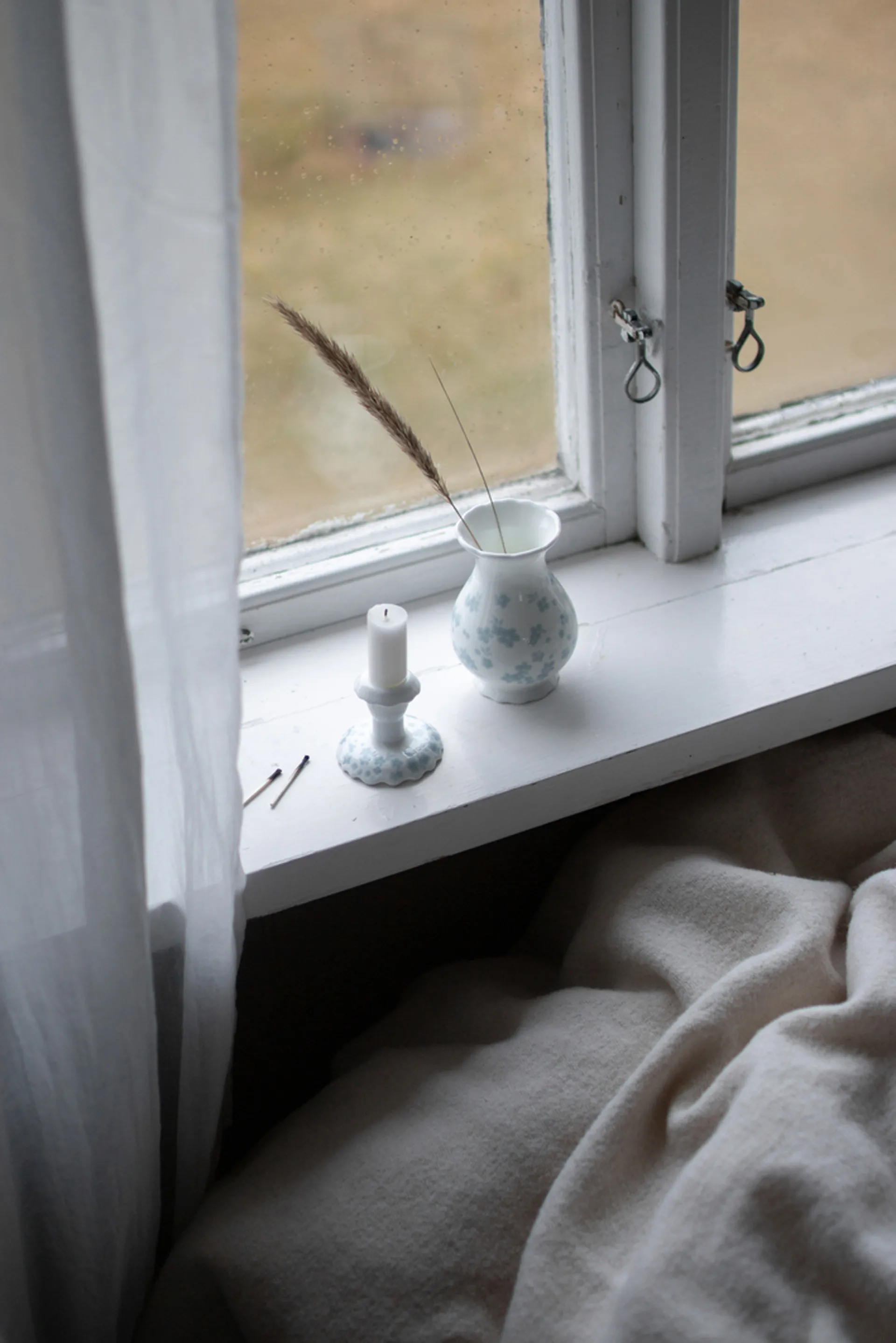 Slåpeblom キャンドルスティック 5.5 cm, Blue Wik & Walsøe | ウィック & ワルソー