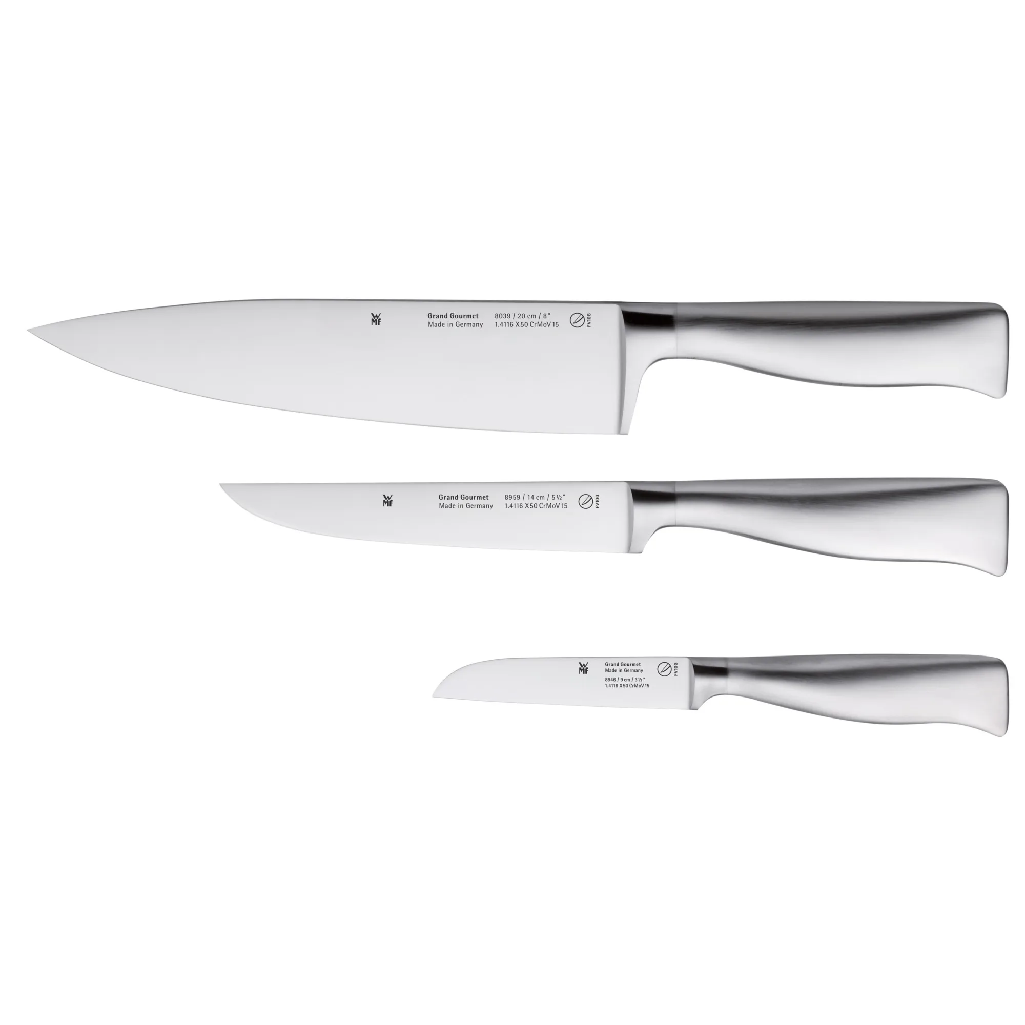 【ドイツNo1メーカー】WMF/Grand Gourmet 包丁セット 3点 WMF | ヴェーエムエフ からのGrand Gourmet ナイフセット 3 ピース