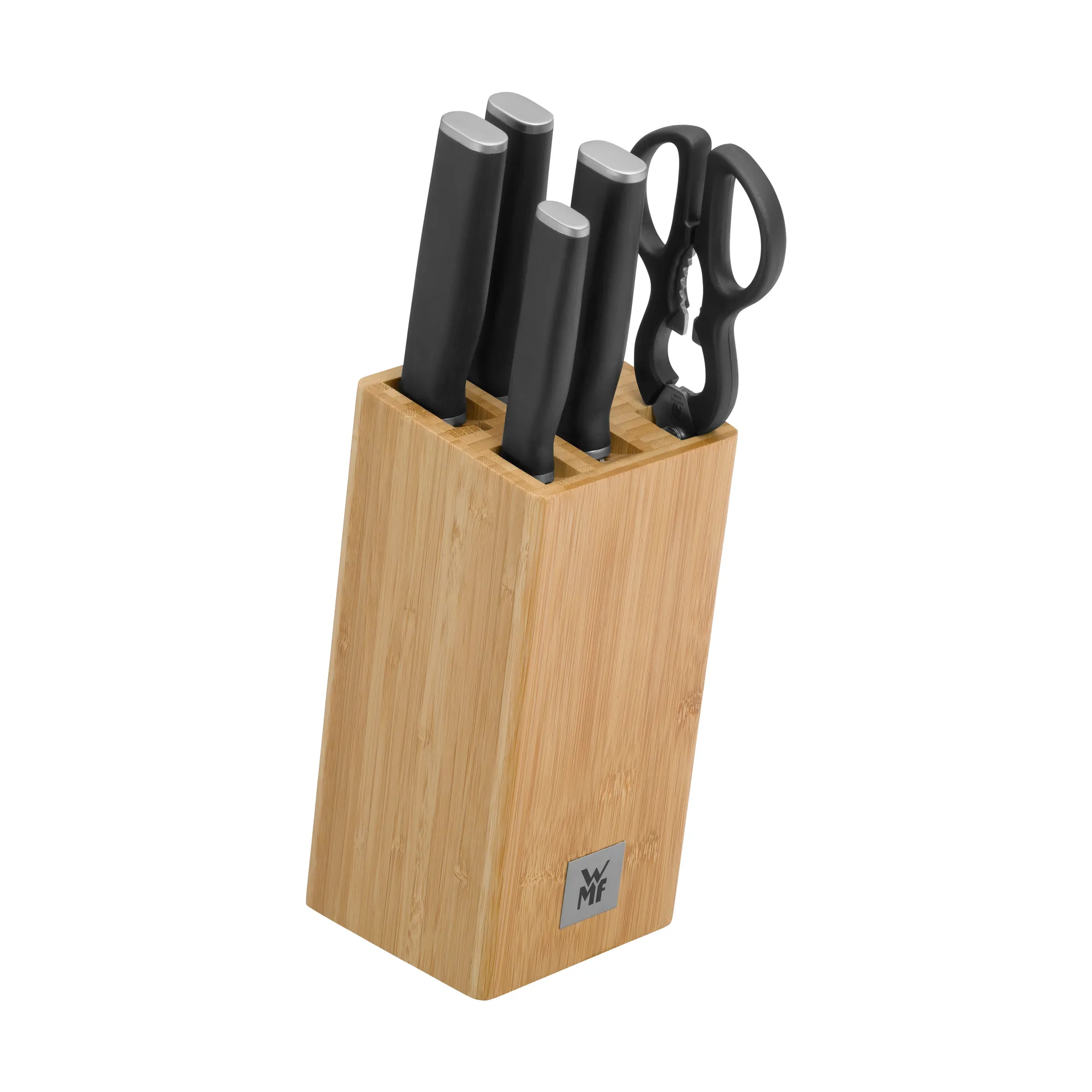 Kineo ナイフブロック, ナイフ 4本 & はさみ, Stainless steel WMF | ヴェーエムエフ