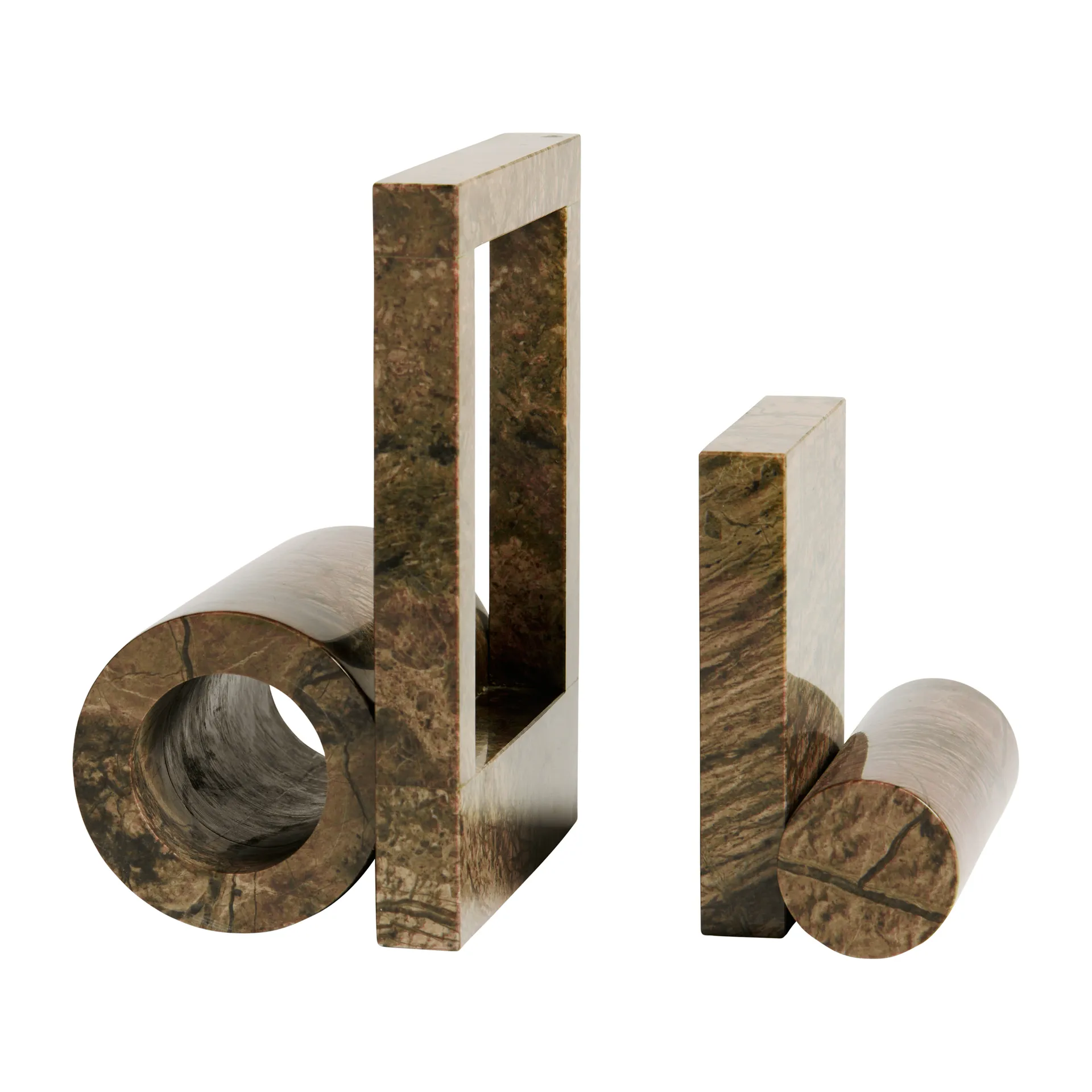 Booknd ブックエンド marble, Brown Woud | ウッド