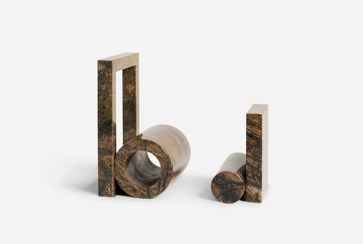 Booknd ブックエンド marble, Brown Woud | ウッド