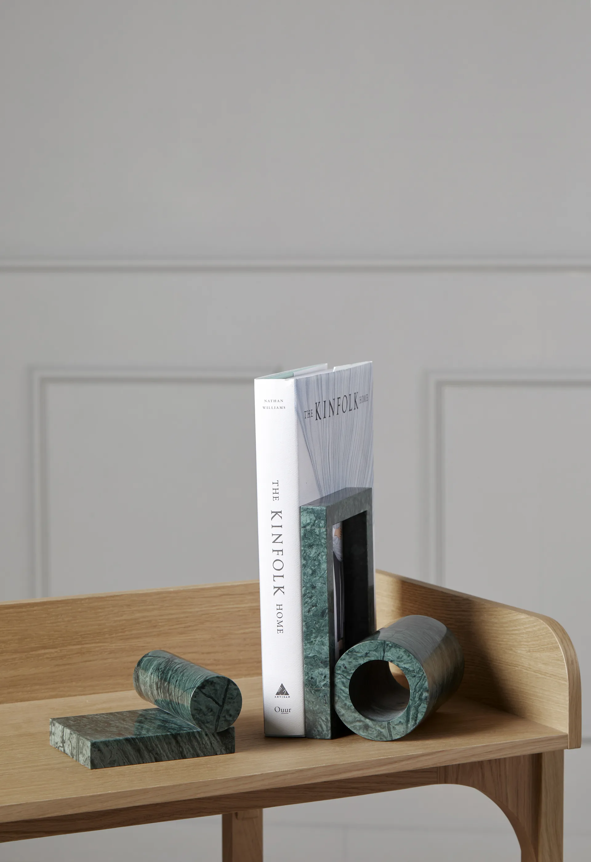 Booknd ブックエンド marble, Green Woud | ウッド