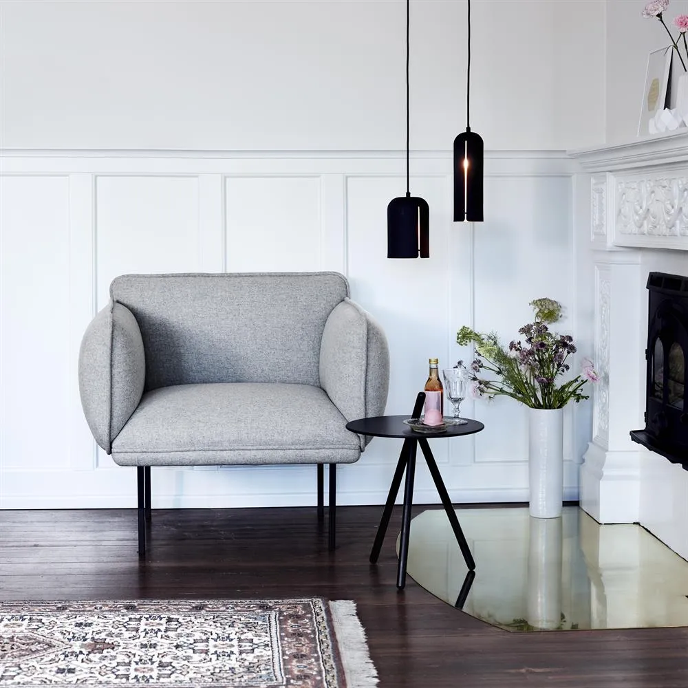 Come here テーブル, black-painted oak Woud | ウッド