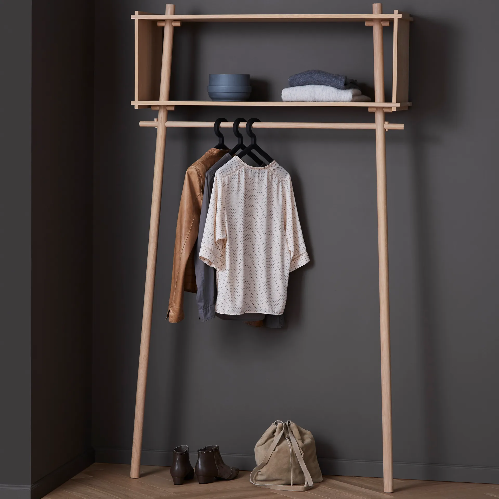 Illusion ハンガー, 3パック, black Woud | ウッド