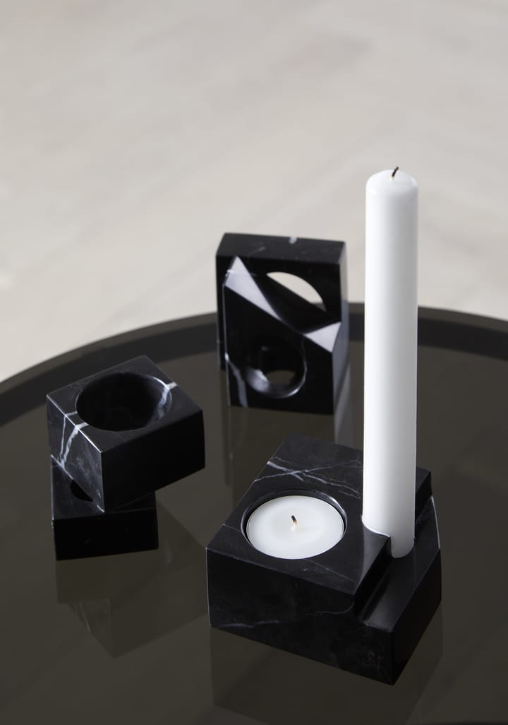 Jeu de dés 1 キャンドルホルダー marble, Black Woud | ウッド