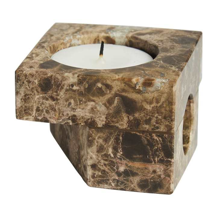 Jeu de dés 2 キャンドルホルダー marble, Brown Woud | ウッド