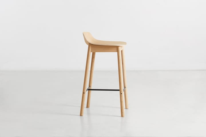 Mono バースツール 65 cm, White pigmented oak Woud | ウッド