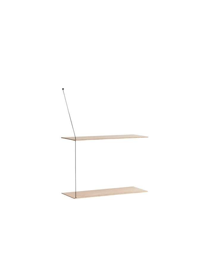 Stedge 60 cm シェルフ, White pigmented oak Woud | ウッド