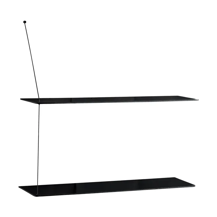 Stedge シェルフ - Black oak, 80 cm, 2 shelves - Woud | ウッド