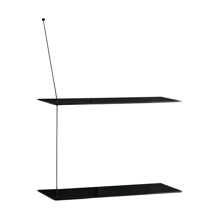 Stedge シェルフ - Black oak-black, 2 shelves, 60 cm - Woud | ウッド
