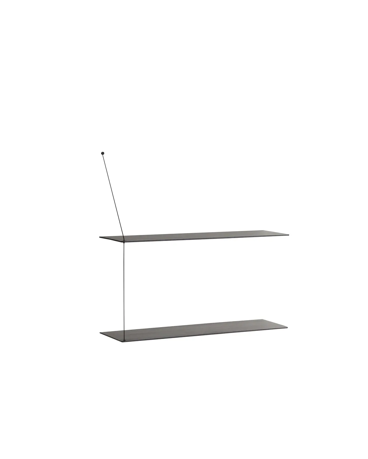 Stedge シェルフ, Black-painted ash, 80 cm Woud | ウッド