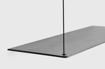 Stedge シェルフ - Black-painted ash, 80 cm - Woud | ウッド