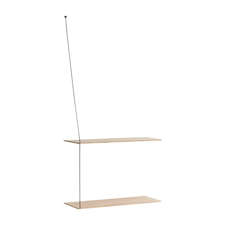 Stedge シェルフ - White pigmented oak, 60 cm - Woud | ウッド