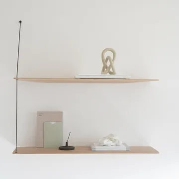 Stedge シェルフ - White-pigmented oak, 80 cm - Woud | ウッド
