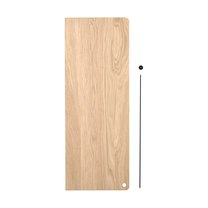 Stedge 追加シェルフ - White-pigmented oak-black, 60 cm - Woud | ウッド