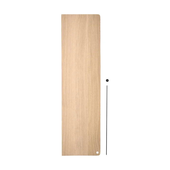 Stedge 追加シェルフ - White pigmented oak-black, 80 cm - Woud | ウッド