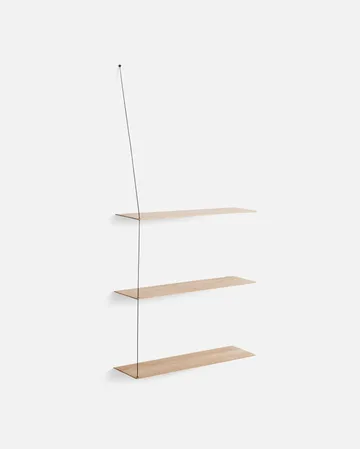 Stedge 追加シェルフ - White pigmented oak-black, 80 cm - Woud | ウッド