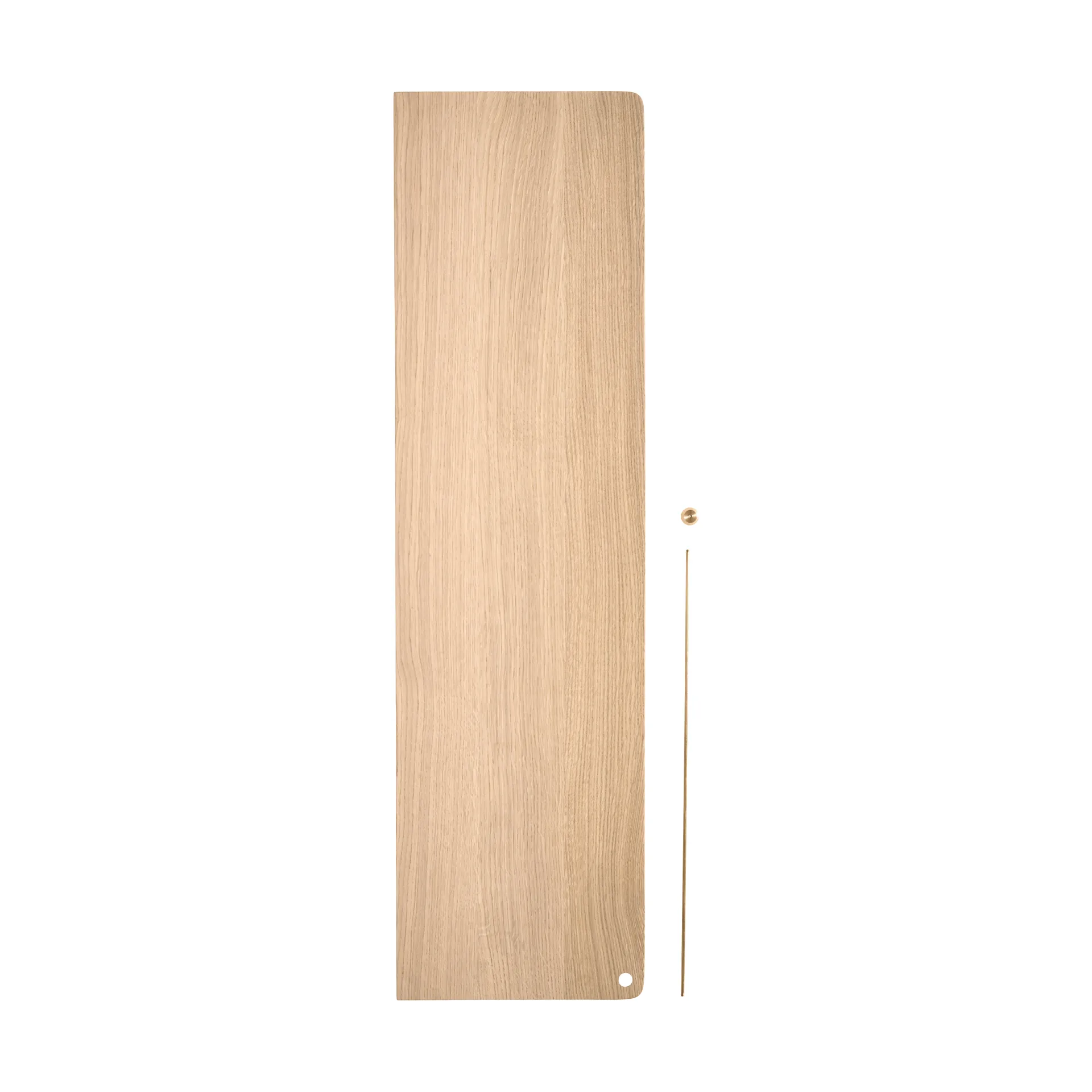 Stedge 追加シェルフ, White-pigmented oak-brass, 80 cm Woud | ウッド