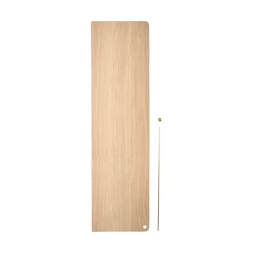Stedge 追加シェルフ - White-pigmented oak-brass, 80 cm - Woud | ウッド